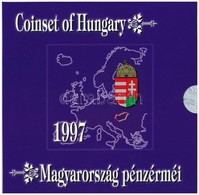 1997. 50f-200Ft (10xklf) Forgalmi Sor, Benne 200Ft Ag 'Deák', Karton Díszcsomagolásban T:PP Adamo FO30.1 - Sin Clasificación