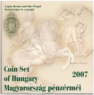 2007. 1Ft-100Ft (8xklf) 'Berán Lajos és A Pengő' Forgalmi Sor, Benne 'Berán Lajos és A Pengő' Ag Emlékérem (10g/0.999/27 - Sin Clasificación