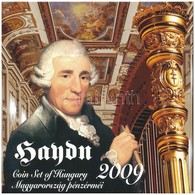 2009. 5Ft-200Ft 'Haydn' (7xklf) Forgalmi érme Sor, Benne 'Joseph Haydn' Ag Emlékérem (12g/0.999/29mm) T:PP Patina Adamo  - Sin Clasificación