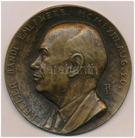 Pátzay Pál (1896-1979) 1968. 'Kellér Bandi Emlékére. MCMLXIII. Aug. 20.' Br Emlékérem (79mm) T:2 - Ohne Zuordnung