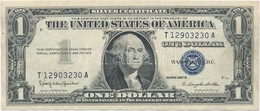 Amerikai Egyesült Államok 1963-1965. (1957B) 1$ 'Silver Certificate - Kisméretű', Kék Pecsét, 'Kathryn O'Hay Granahan -  - Ohne Zuordnung
