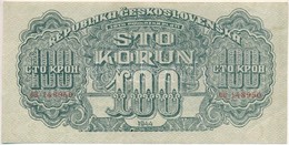 Csehszlovákia 1944. 100K T:II 
Czechoslovakia 1944. 100 Korun C:XF
Krause 48.a - Unclassified