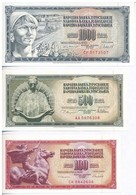 Jugoszlávia 1968. 5D + 1978. 10D + 20D + 500D + 1981. 50D + 1000D + 1986. 100D T:I
Yugoslavia 1968. 5 Dinara + 1978. 10  - Sin Clasificación