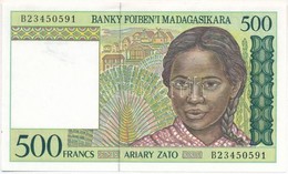 Madagaszkár 1994. 500Fr T:I- Madagascar 1994. 500 Francs C:AU Krause 75 - Sin Clasificación