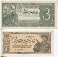 Szovjetunió 1938. 1R + 3R T:II,III
Soviet Union 1938. 1 Ruble + 3 Rubles C:XF,F - Sin Clasificación