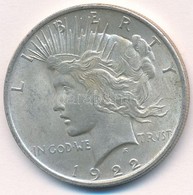 Amerikai Egyesült Államok 1922. 1$ Ag 'Béke' T:2 
USA 1922. 1 Dollar Ag 'Peace' C:XF 
Krause KM#150 - Unclassified