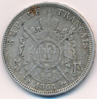 Franciaország 1868BB 5Fr Ag T:2- 
France 1868BB 5 Francs Ag C:VF 
Krause KM#799.2 - Sin Clasificación