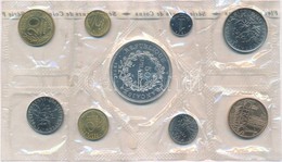 Franciaország 1974. 1c-50Fr (9xklf) Forgalmi Sor Eredeti Tokban, Közte Ag érme T:1
France 1974. 1 Centime - 50 Francs (9 - Sin Clasificación