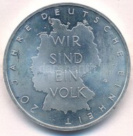 Németország 2010. 10E Ag 'Német Egyesülés 20. évfordulója' T:1 (PP) 
Germany 2010. 10 Euro Ag 'German Unification - 20th - Sin Clasificación