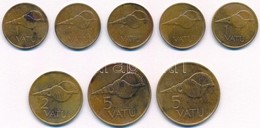 Vanuatu 1995-1999. 1V-5V (8xklf) T:1-,2 Patina
Vanuatu 1995-1999. 1 Vatu - 5 Vatu (8xdiff) C:AU,XF Patina - Sin Clasificación