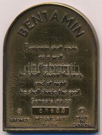 Kanada 1974. 'Benjamin' Kétoldalas Br Plakett Sorszámmal T:1- 
Canada 1974. 'Benjamin' Two Sided Br Plaque With Serial N - Unclassified