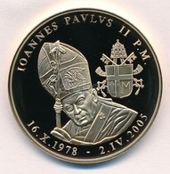 Vatikán 2005. 'II. János Pál' Aranyozott Réz Emlékérem Tanúsítvánnyal (40mm) T:PP
Vatican 2005. 'John Paul II' Gilt Cu C - Zonder Classificatie