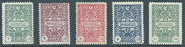 Turchia Turkey  Republic 1922, GENOA PRINTING POSTAGE DUE STAMPS Taxe Fisca,Track Hinged,Gum - Timbres-taxe