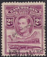 Basutoland 1938 KGV1 2d Bright Purple Used SG 21 ( H730 ) - 1933-1964 Crown Colony
