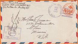 USA  ENTIER De 6c Sur Enveloppe De NEW YORK Postée  13 DEC 1942 Avec CENSURE " Army Examiner " Pour ST LOUIS Missouri - 1941-60