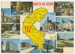 {81796} 92 Hauts De Seine , Carte Et Multivues ; Levallois Perret , Sèvres , Rueil Malmaison , Courbevoie , Clichy - Cartes Géographiques