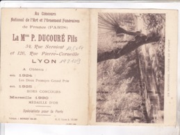 CALENDRIER EN 2 VOLETS EN 1933! A LYON - Grand Format : 1921-40