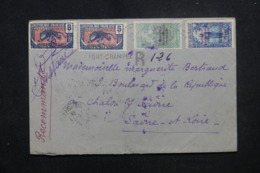 OUBANGUI - Affranchissement Plaisant Sur Enveloppe En Recommandé De Fort Crampel Pour La France En 1925 - L 45692 - Cartas & Documentos