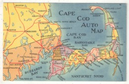 Cape Cod Auto Map, MA - Cape Cod