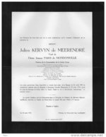 Burgemeester Kervyn De Meerendré Veuf Paris De Mondonville °brugge 1893 + Angoumé Landes 1954 Jolimetz Epinois Les Bin - Avvisi Di Necrologio
