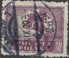 POLAND 1919 Polish Uhlan - 5m - Purple FU - Gebraucht