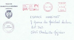 08 -  VILLE De CHARLEVILLE-MEZIERES - Avec EMA - PAP: Private Aufdrucke