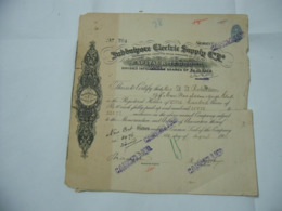 SCRIPOFILIA AZIONE CERTIFICATO INDIA JUBBULPORE ELECTRIC SUPPLY MARTIN & C. - Electricidad & Gas