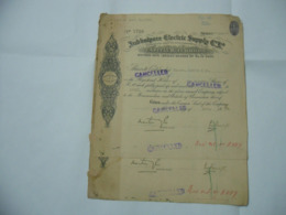 SCRIPOFILIA AZIONE CERTIFICATO INDIA JUBBULPORE ELECTRIC SUPPLY MARTIN & C. - Electricidad & Gas