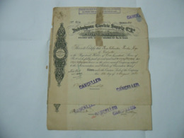 SCRIPOFILIA AZIONE CERTIFICATO INDIA JUBBULPORE ELECTRIC SUPPLY MARTIN & C. - Electricidad & Gas