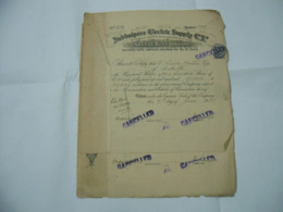 SCRIPOFILIA AZIONE CERTIFICATO INDIA JUBBULPORE ELECTRIC SUPPLY MARTIN & C. - Electricidad & Gas