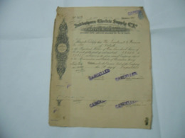 SCRIPOFILIA AZIONE CERTIFICATO INDIA JUBBULPORE ELECTRIC SUPPLY MARTIN & C. - Electricidad & Gas