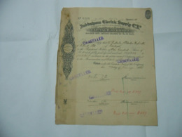 SCRIPOFILIA AZIONE CERTIFICATO INDIA JUBBULPORE ELECTRIC SUPPLY MARTIN & C. - Electricidad & Gas