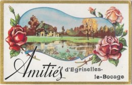 Amitiés D'Egriselles-le-Bocage Carte Fantaisie écrite En 1953 - Egriselles Le Bocage
