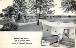 Etats-Unis - Wisconsin - Beachaire Motel - Port Of Restful Nights - Hyway 32 - Between - Racine - Kenosha - état - Racine