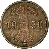 Monnaie, Allemagne, République De Weimar, Reichspfennig, 1930, Karlsruhe, TTB - 1 Renten- & 1 Reichspfennig