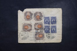 RUSSIE - Affranchissement Plaisant Sur Dos D'enveloppe En 1922 ( Pas De Devant) - L 45806 - Cartas & Documentos