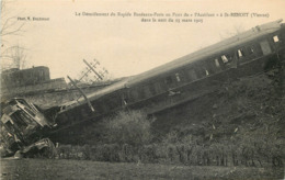 86 - Vienne - SAINT-BENOIT - Déraillement TRAIN -1925 - Accident - Pont - Saint Benoît