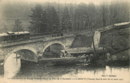 86 - Vienne - SAINT-BENOIT - Déraillement Du Rapide Bordeaux-Paris - TRAIN -1925 - Accident - Pont - Saint Benoit