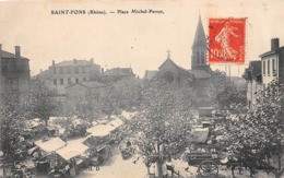 Saint Fons       69    Marché Place Miche Perret      (voir Scan) - Autres & Non Classés