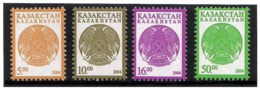 Kazakhstan 2004. Definitives 2004 (COA). 4v: 5,10,16,50.  Michel # 455-57,460 - Kazakhstan