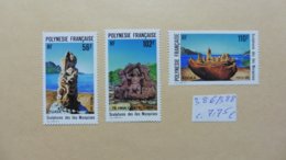 Océanie > Polynésie Française >3  Timbres  Neufs   N°  386-387-388- - Collezioni & Lotti