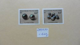 Océanie > Polynésie Française >2  Timbres  Neufs   N°  477/478 - Colecciones & Series