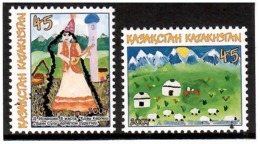 Kazakhstan 2004. Children Pictures. 2v: 45, 45. Michel # 470-71 - Kazakistan