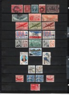 27 TIMBRES ETATS UNIS OBLITERES  & NEUF SANS GOMME DE 1862 à 1985   Cote : 31,05 € - Autres & Non Classés