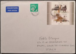 2014 Estonia - Panthera Pardus Orientalis 75 Gypaetus Barbus 75 - Used Stamps On Cover To Italy - Felini