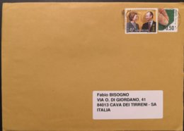 2017 Luxembourg - € 0,45 + € 0,50 -   Used Stamps On Cover To Italy - Briefe U. Dokumente