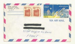 THEME ESPACE  TP USA SUR LETTRE. - Postal History