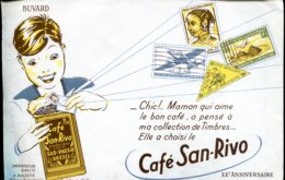 Buvard Café San Rivo - XXéme Anniversaire - Café & Thé