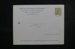 BELGIQUE - Carte Postale De La Coupe Leon Gheude ( Concours De Ballons ) De Gand En 1947 - L 45866 - Storia Postale