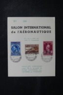BELGIQUE - Feuillet Souvenir Du Salon De L 'Aéronautique De Bruxelles En 1947 - L 45869 - Storia Postale